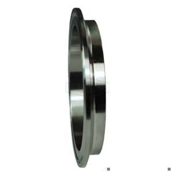 Bradford Short Weld Ferrule, 4 in Nominal, SCH 5S, 316L SS, Domestic